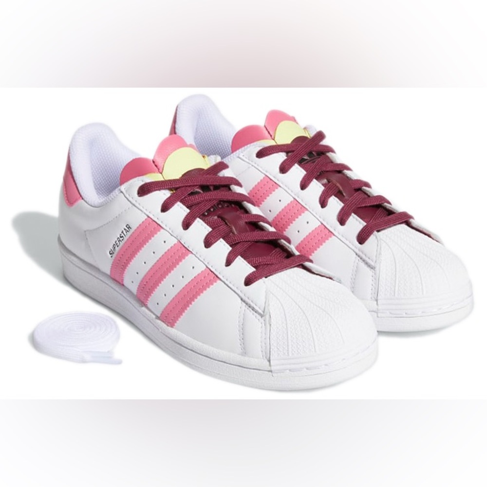 Adidas Superstar white rose tone woman size 10